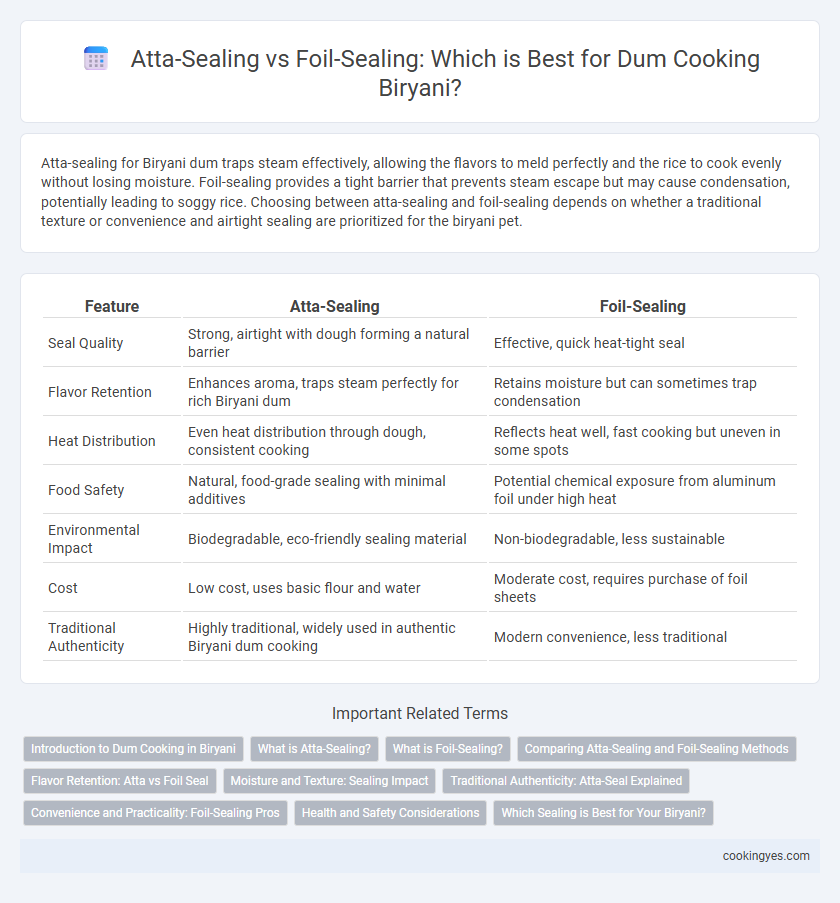 Atta-Sealing vs Foil-Sealing: Which is Best for Dum Cooking Biryani?