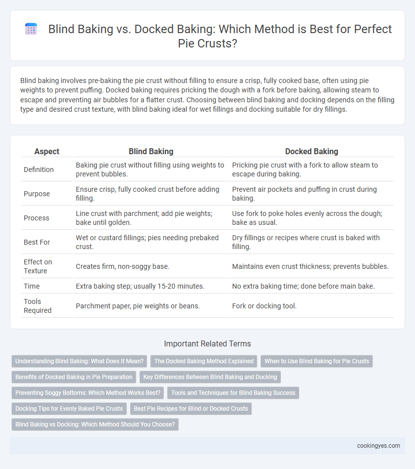Blind Baking vs. Docked Baking: Which Method is Best for Perfect Pie Crusts?