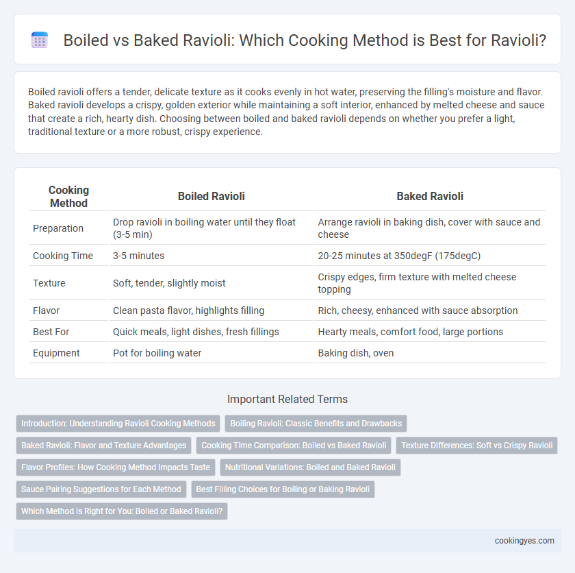 Boiled vs Baked Ravioli: Which Cooking Method is Best for Ravioli?