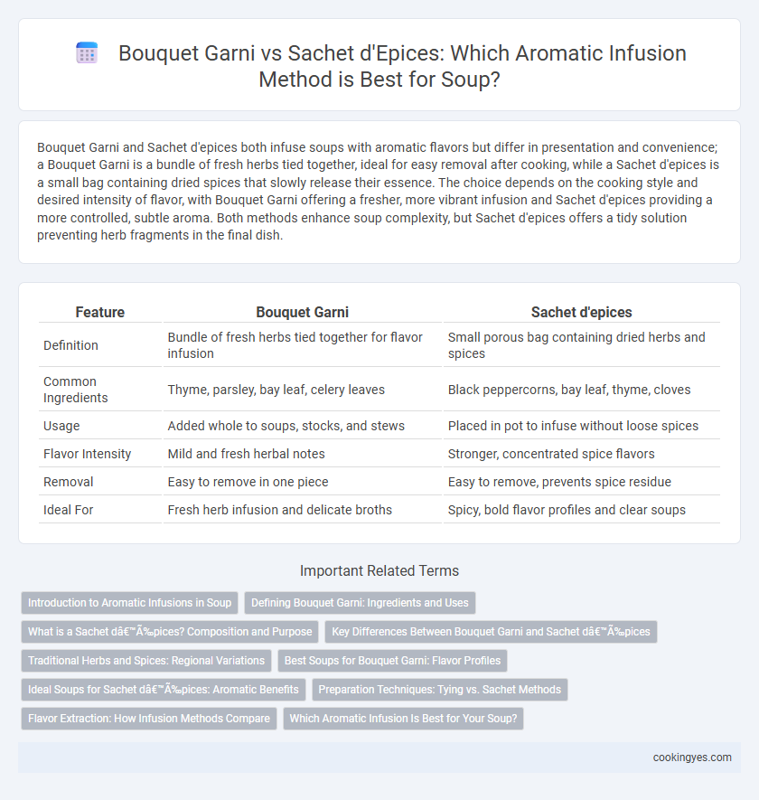 Bouquet Garni vs Sachet d'Epices: Which Aromatic Infusion Method is Best for Soup?