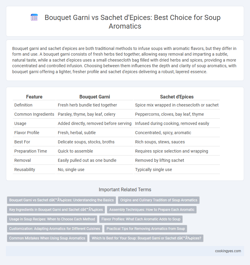 Bouquet Garni vs Sachet d'Epices: Best Choice for Soup Aromatics