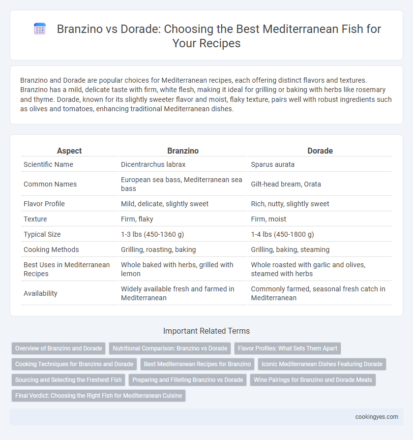 Branzino vs Dorade: Choosing the Best Mediterranean Fish for Your Recipes
