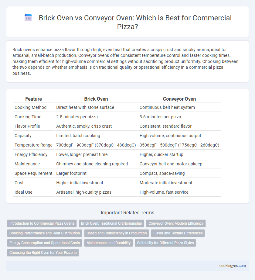 Brick Oven vs Conveyor Oven: Which is Best for Commercial Pizza?