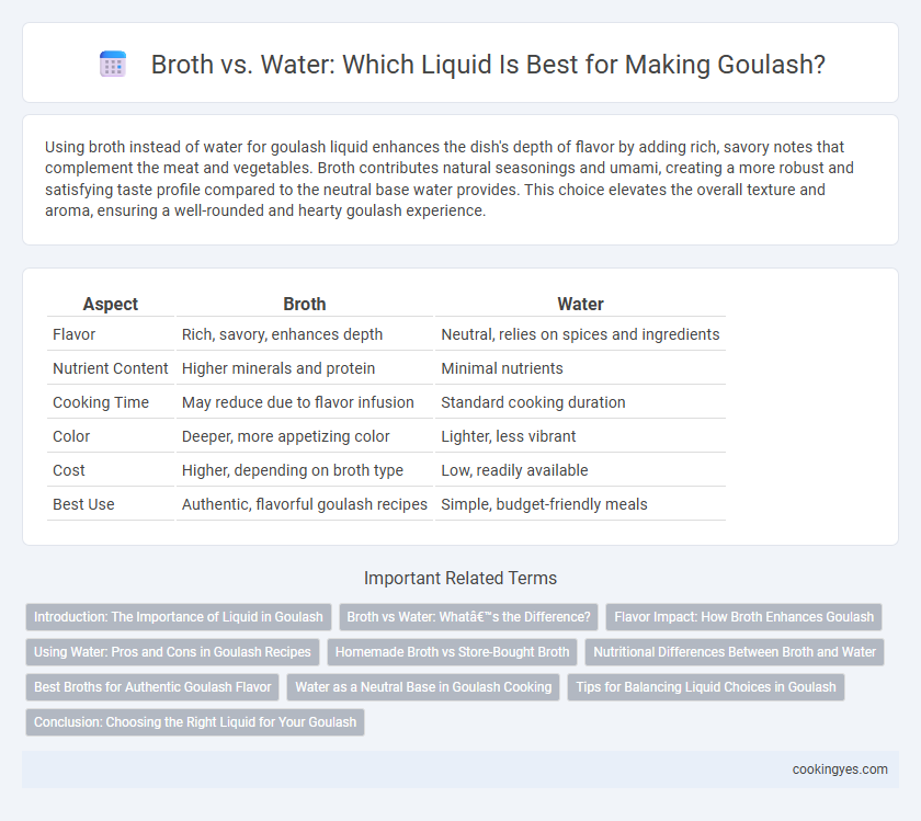 Broth vs. Water: Which Liquid Is Best for Making Goulash?