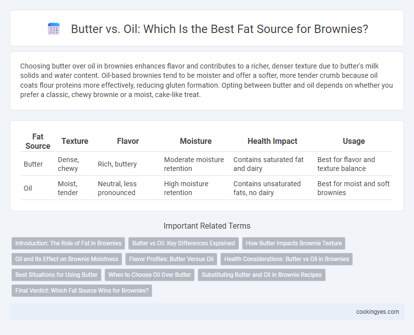 Butter vs. Oil: Which Is the Best Fat Source for Brownies?