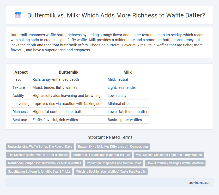 Buttermilk vs. Milk: Which Adds More Richness to Waffle Batter?