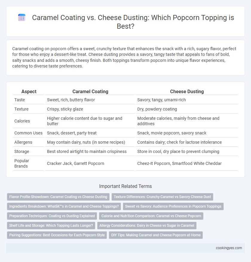 Caramel Coating vs. Cheese Dusting: Which Popcorn Topping is Best?