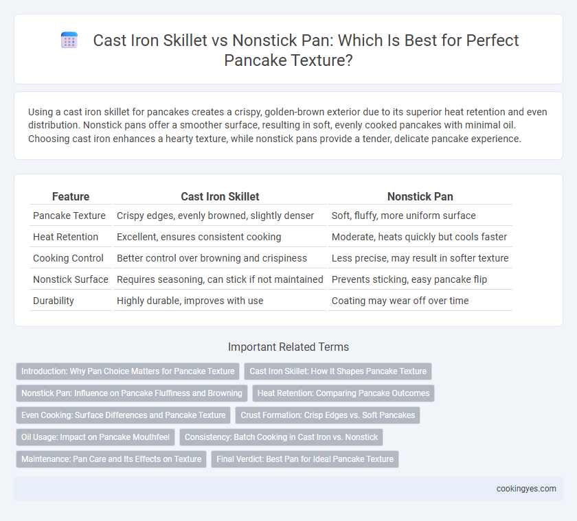 Cast Iron Skillet vs Nonstick Pan: Which Is Best for Perfect Pancake Texture?