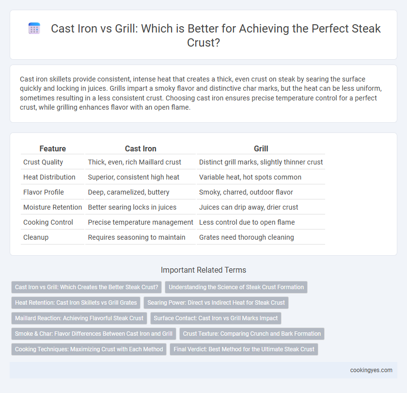 Cast Iron vs Grill: Which is Better for Achieving the Perfect Steak Crust?