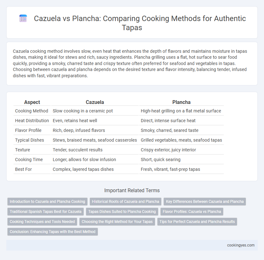 Cazuela vs Plancha: Comparing Cooking Methods for Authentic Tapas