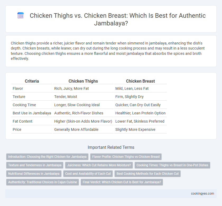Chicken Thighs vs. Chicken Breast: Which Is Best for Authentic Jambalaya?