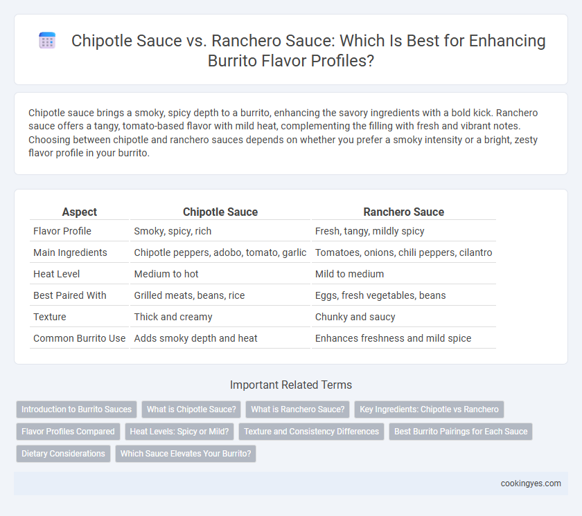 Chipotle Sauce vs. Ranchero Sauce: Which Is Best for Enhancing Burrito Flavor Profiles?