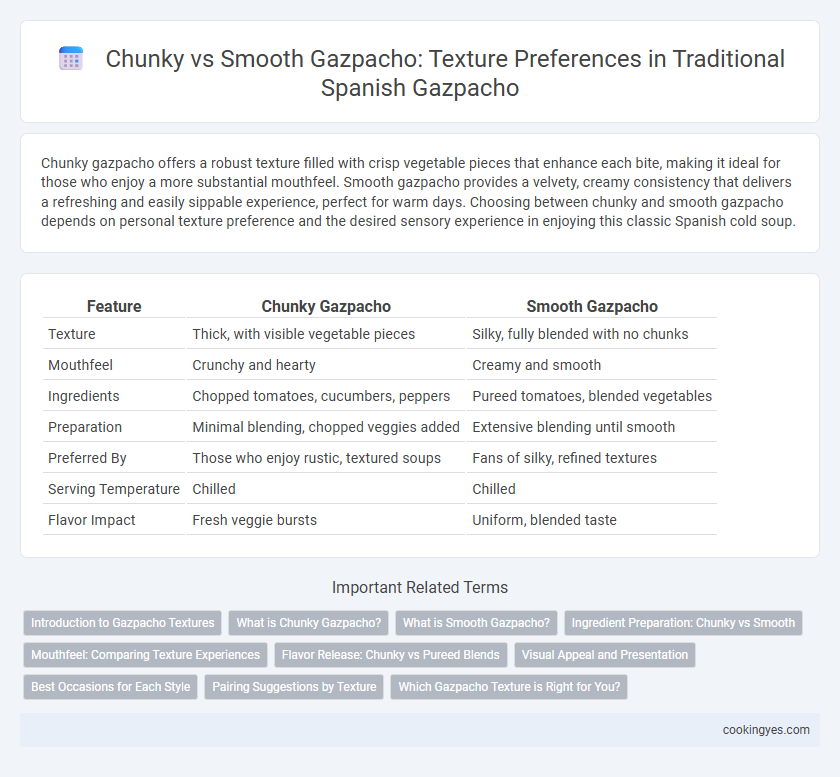 Chunky vs Smooth Gazpacho: Texture Preferences in Traditional Spanish Gazpacho