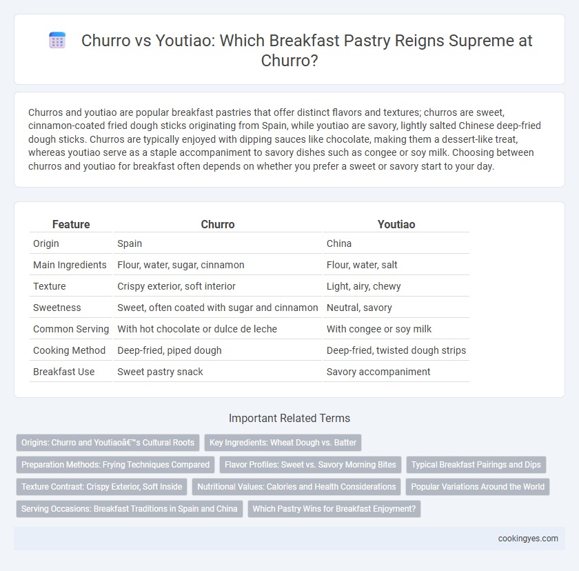 Churro vs Youtiao: Which Breakfast Pastry Reigns Supreme at Churro?