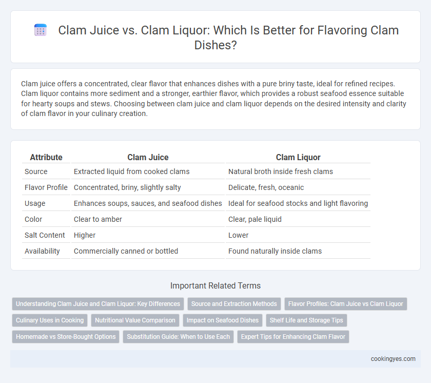 Clam Juice vs. Clam Liquor: Which Is Better for Flavoring Clam Dishes?