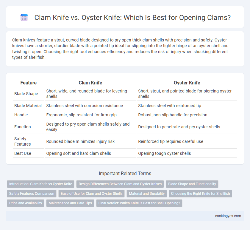 Clam Knife vs. Oyster Knife: Which Is Best for Opening Clams?