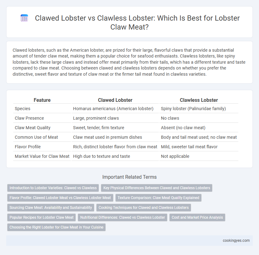 Clawed Lobster vs Clawless Lobster: Which Is Best for Lobster Claw Meat?