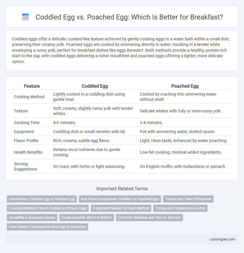 Coddled Egg vs. Poached Egg: Which Is Better for Breakfast?