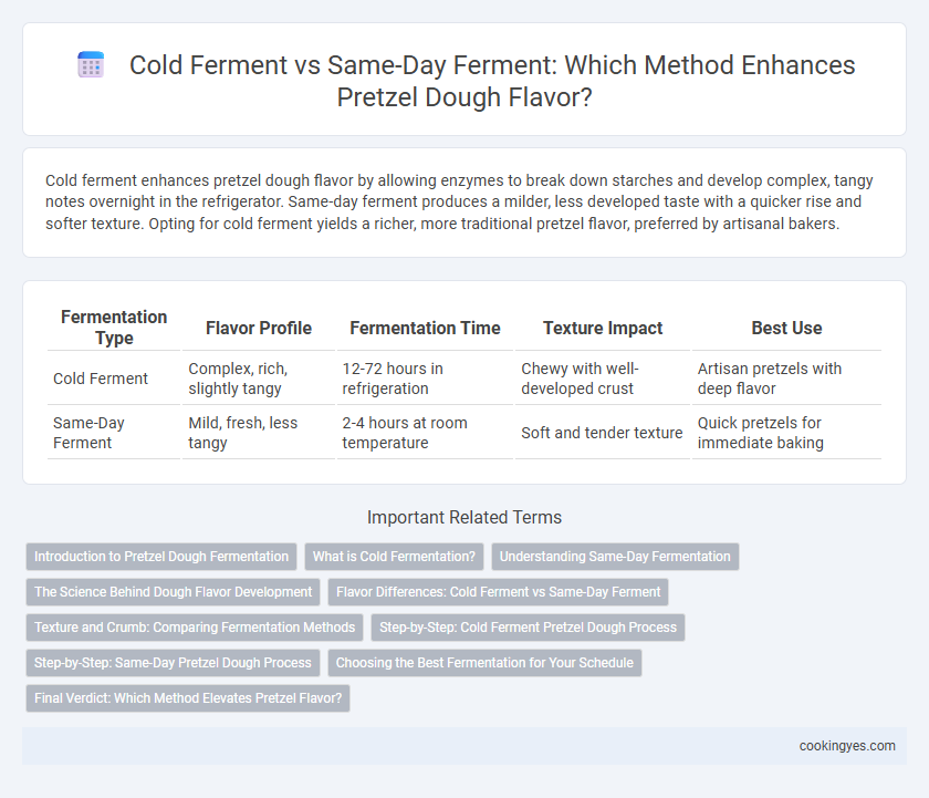 Cold Ferment vs Same-Day Ferment: Which Method Enhances Pretzel Dough Flavor?