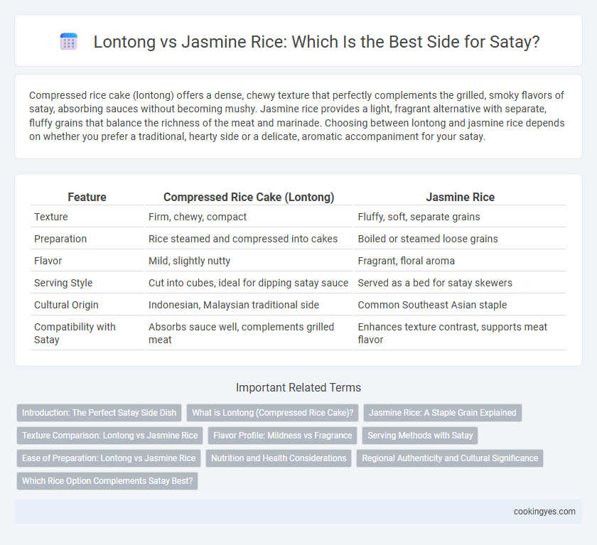 Lontong vs Jasmine Rice: Which Is the Best Side for Satay?