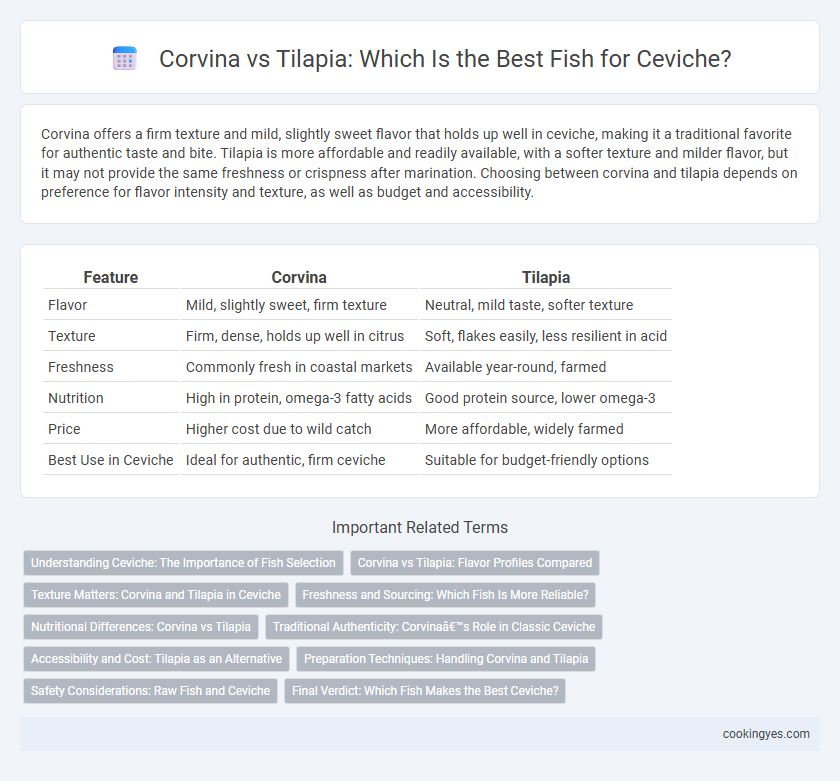 Corvina vs Tilapia: Which Is the Best Fish for Ceviche?