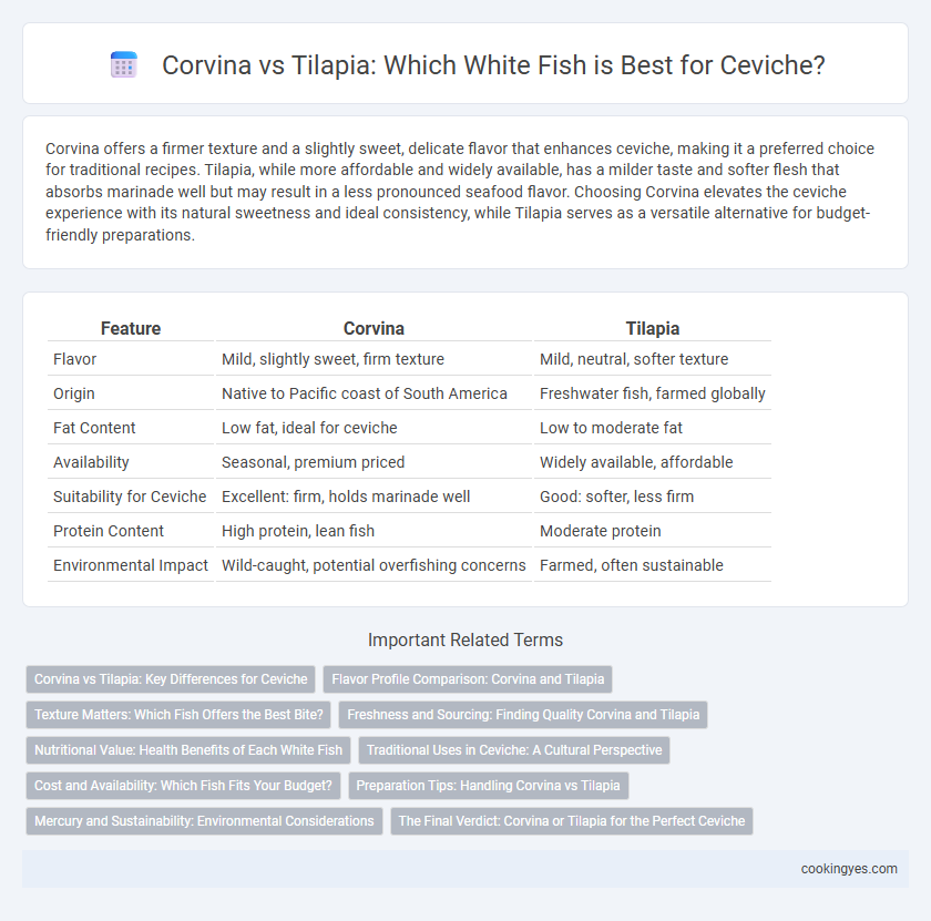 Corvina vs Tilapia: Which White Fish is Best for Ceviche?