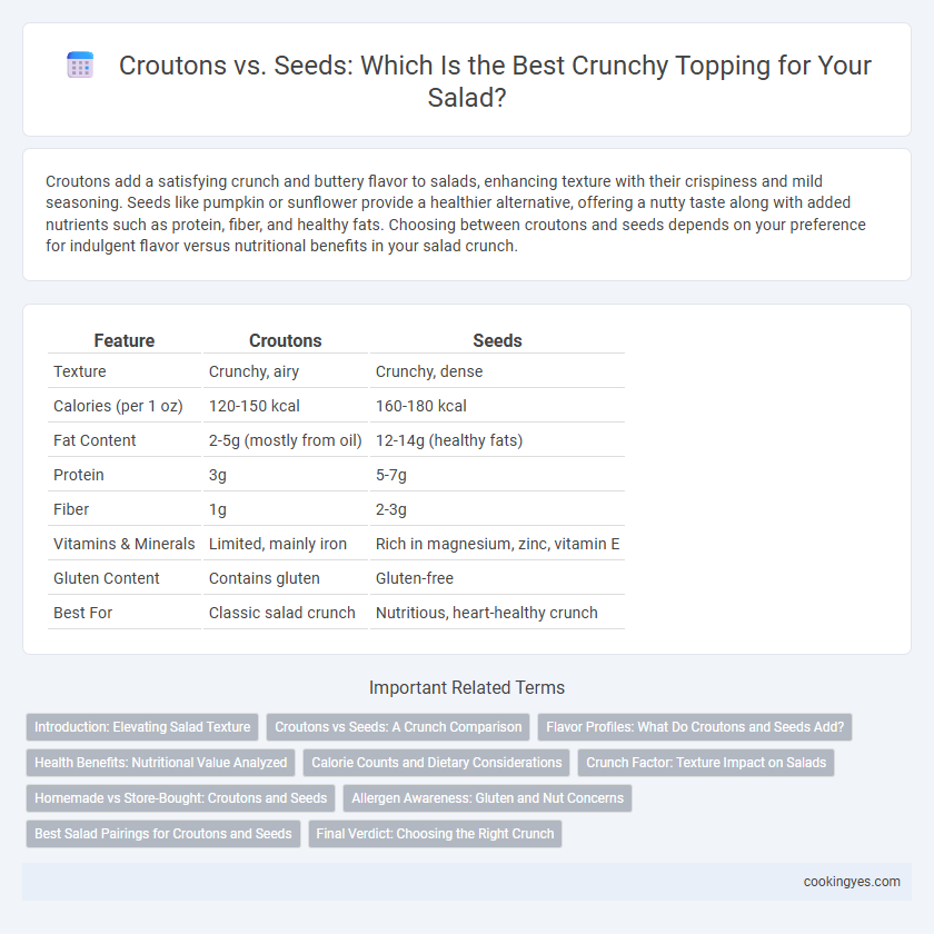 Croutons vs. Seeds: Which Is the Best Crunchy Topping for Your Salad?