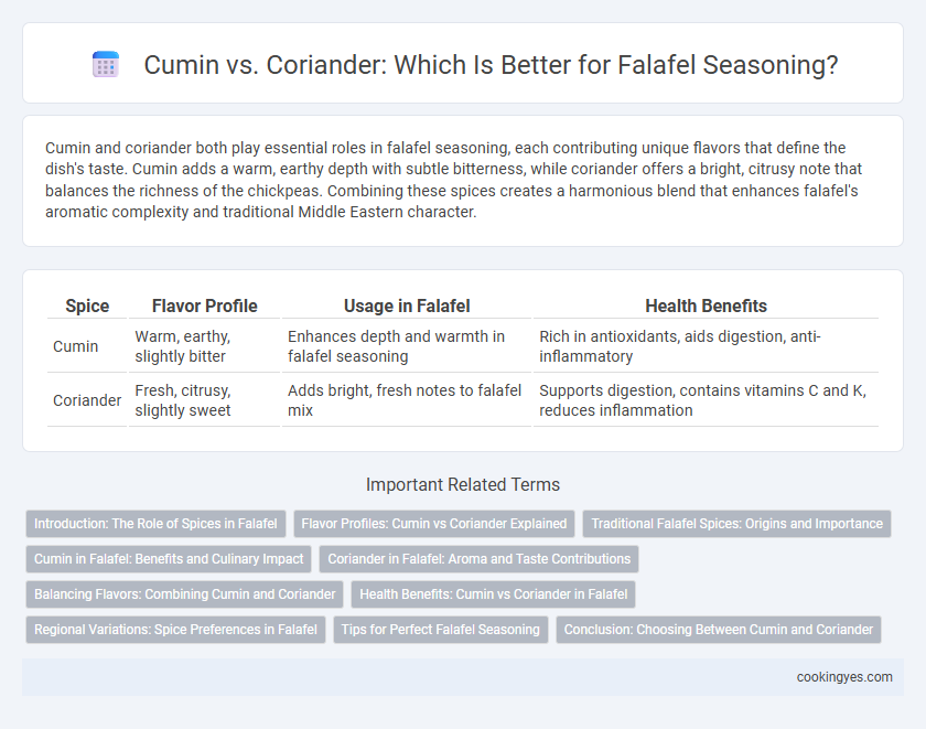 Cumin vs. Coriander: Which Is Better for Falafel Seasoning?