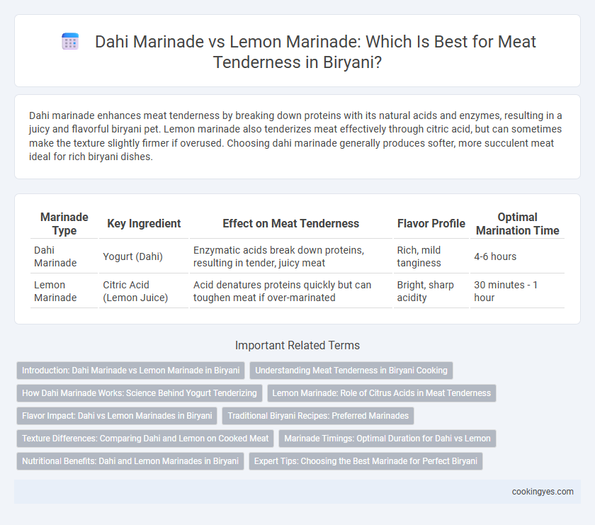 Dahi Marinade vs Lemon Marinade: Which Is Best for Meat Tenderness in Biryani?