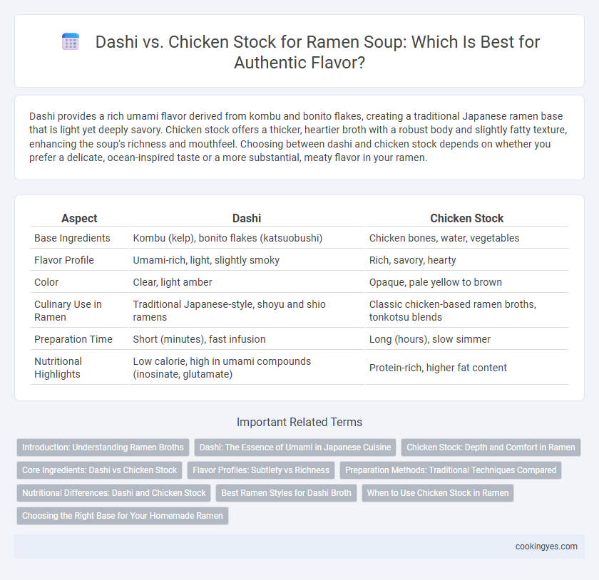 Dashi vs. Chicken Stock for Ramen Soup: Which Is Best for Authentic Flavor?