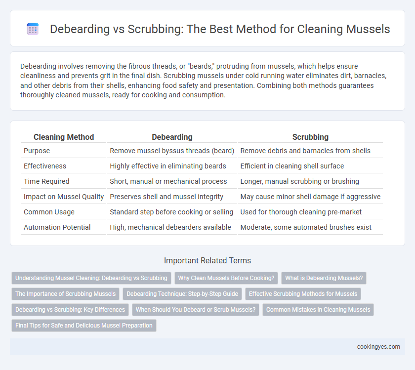 Debearding vs Scrubbing: The Best Method for Cleaning Mussels