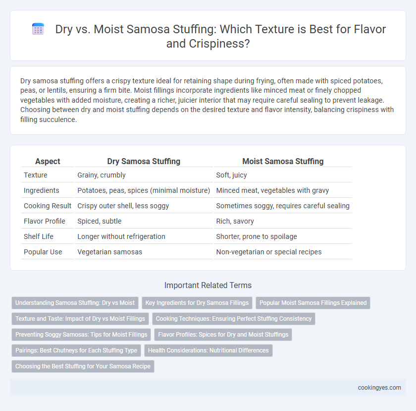 Dry vs. Moist Samosa Stuffing: Which Texture is Best for Flavor and Crispiness?