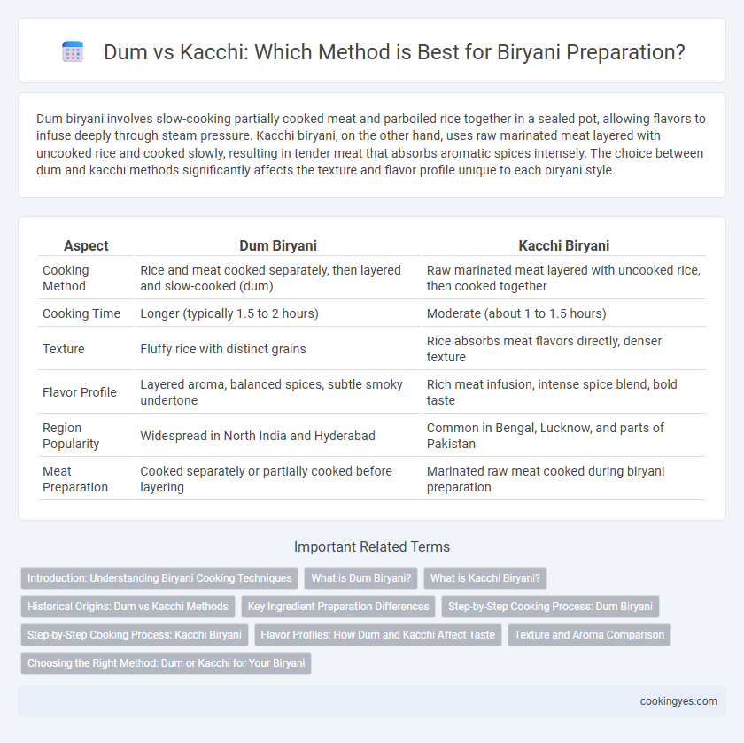 Dum vs Kacchi: Which Method is Best for Biryani Preparation?
