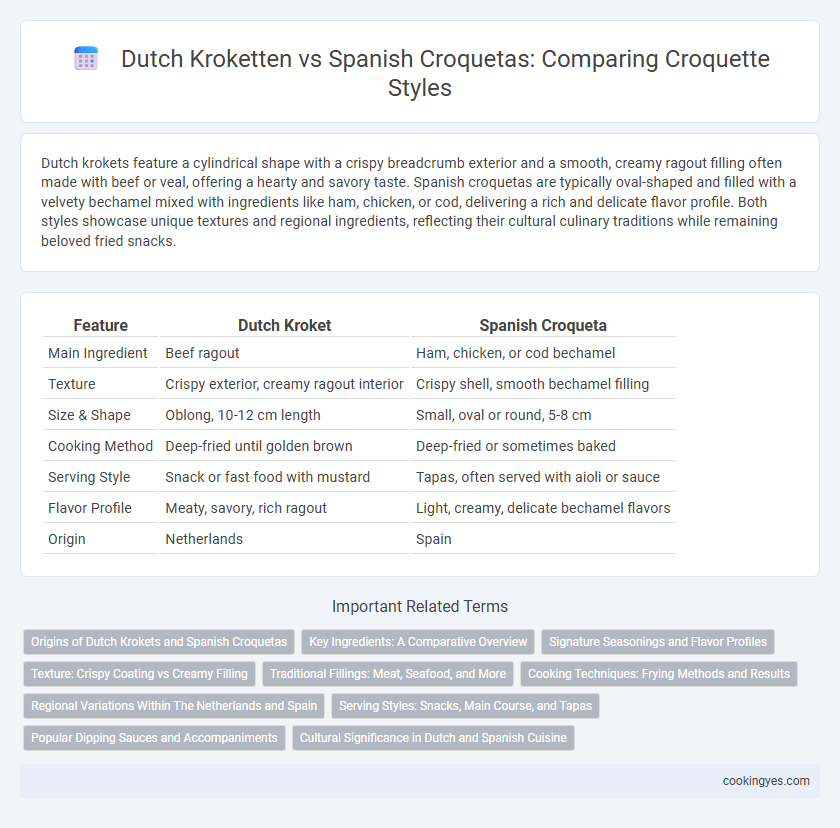 Dutch Kroketten vs Spanish Croquetas: Comparing Croquette Styles