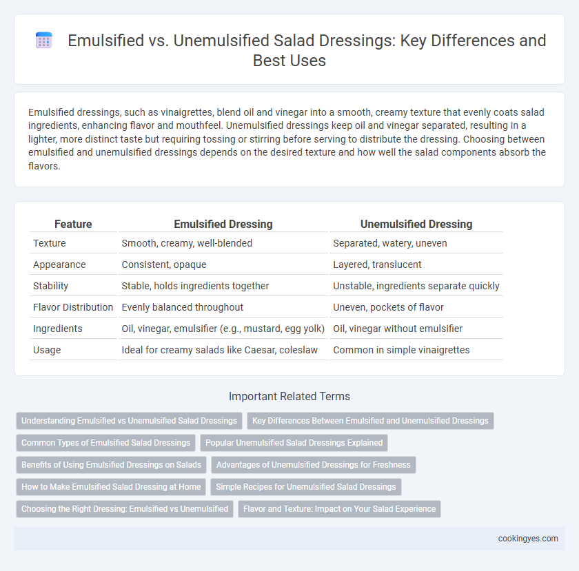 Emulsified vs. Unemulsified Salad Dressings: Key Differences and Best Uses