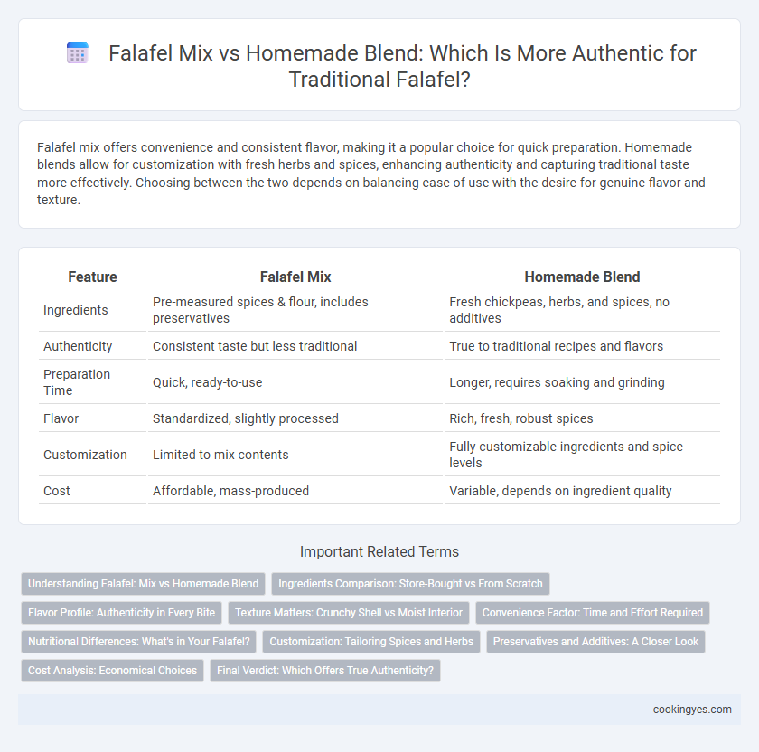 Falafel Mix vs Homemade Blend: Which Is More Authentic for Traditional Falafel?