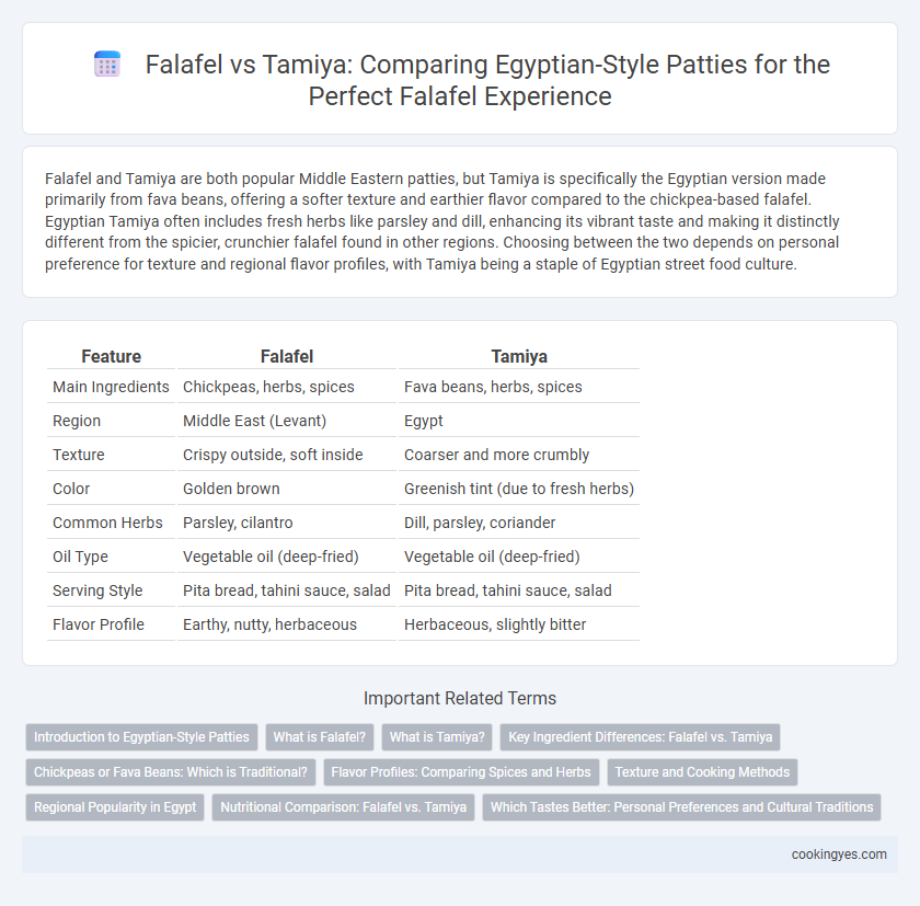 Falafel vs Tamiya: Comparing Egyptian-Style Patties for the Perfect Falafel Experience
