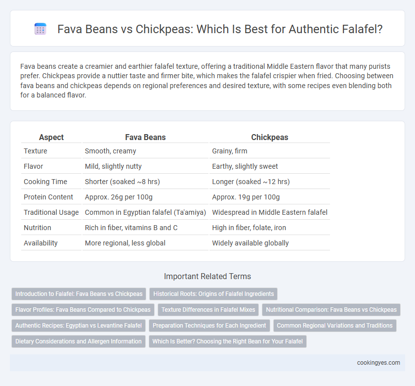 Fava Beans vs Chickpeas: Which Is Best for Authentic Falafel?