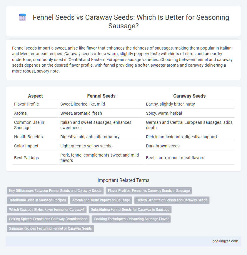 Fennel Seeds vs Caraway Seeds: Which Is Better for Seasoning Sausage?