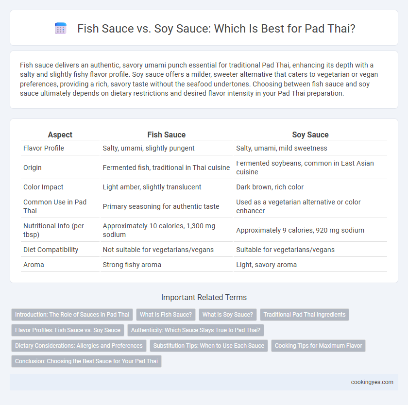 Fish Sauce vs. Soy Sauce: Which Is Best for Pad Thai?