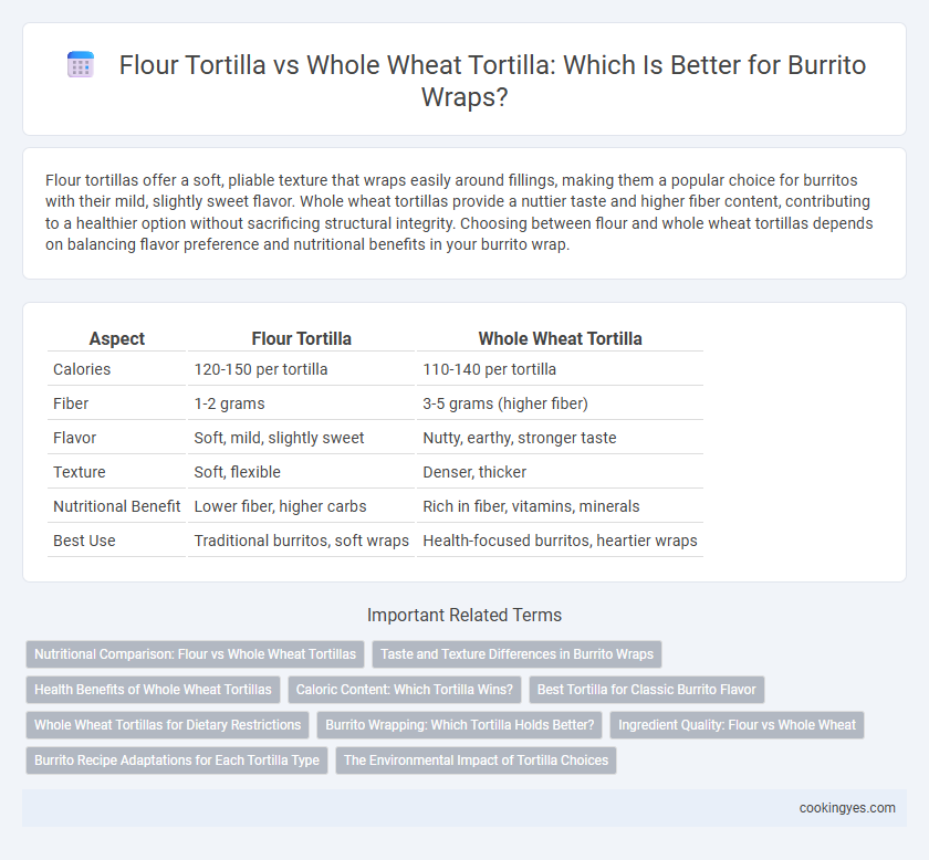 Flour Tortilla vs Whole Wheat Tortilla: Which Is Better for Burrito Wraps?