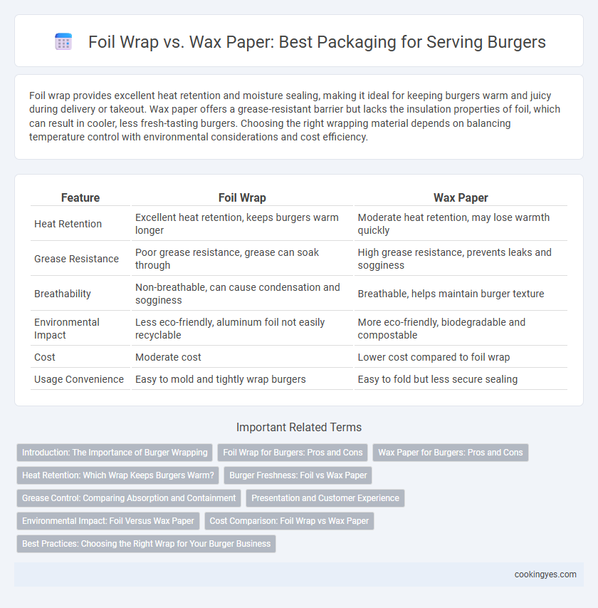 Foil Wrap vs. Wax Paper: Best Packaging for Serving Burgers