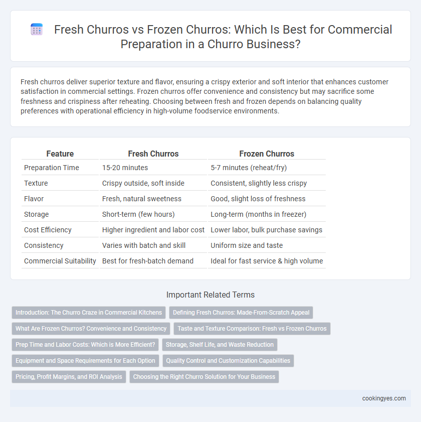 Fresh Churros vs Frozen Churros: Which Is Best for Commercial Preparation in a Churro Business?