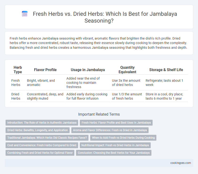 Fresh Herbs vs. Dried Herbs: Which Is Best for Jambalaya Seasoning?