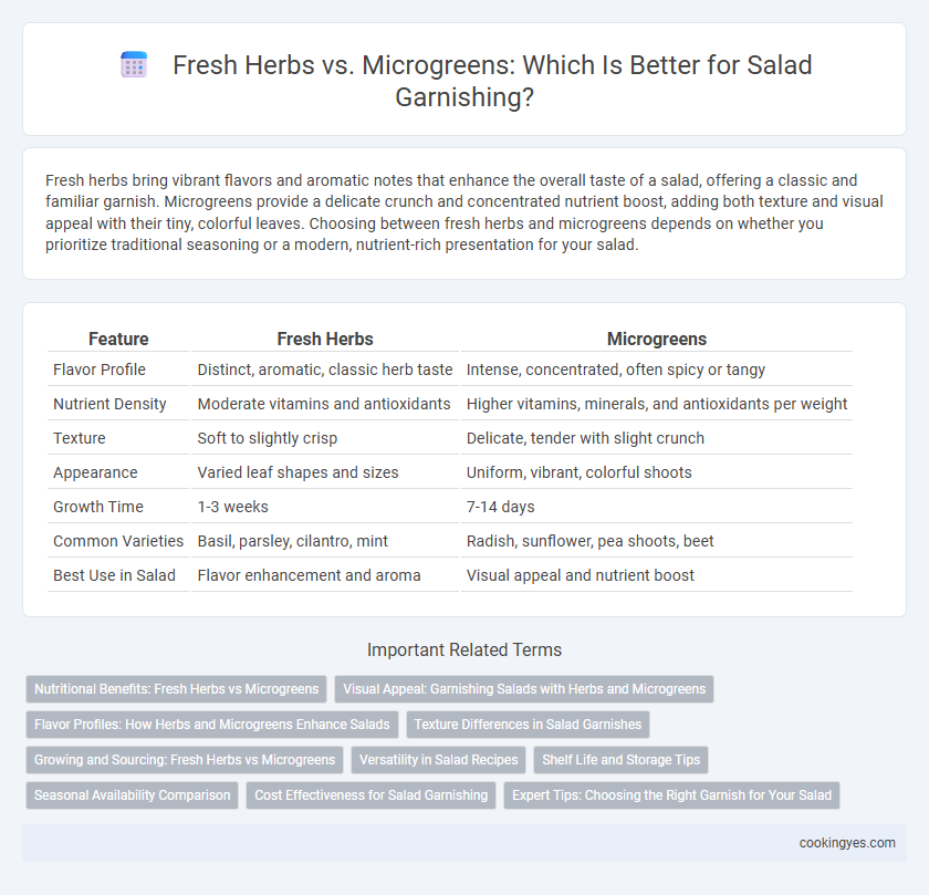 Fresh Herbs vs. Microgreens: Which Is Better for Salad Garnishing?