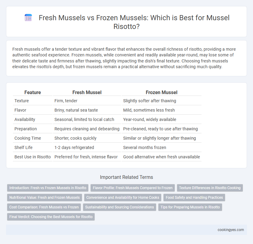 Fresh Mussels vs Frozen Mussels: Which is Best for Mussel Risotto?