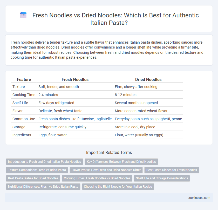 Fresh Noodles vs Dried Noodles: Which Is Best for Authentic Italian Pasta?