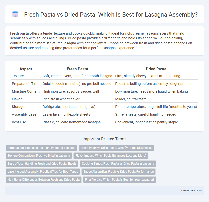 Fresh Pasta vs Dried Pasta: Which Is Best for Lasagna Assembly?