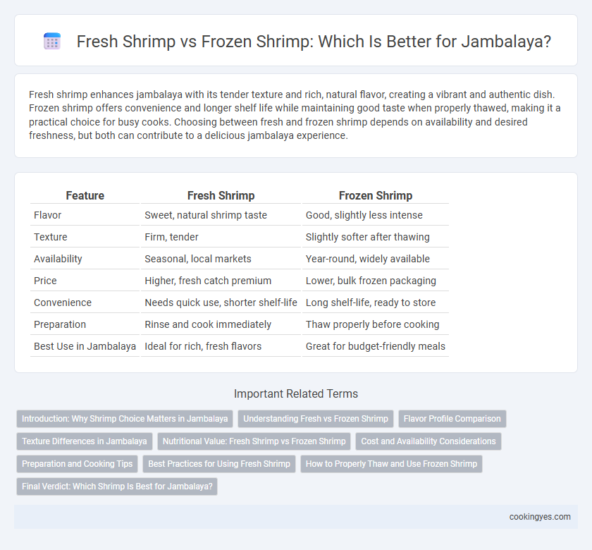 Fresh Shrimp vs Frozen Shrimp: Which Is Better for Jambalaya?