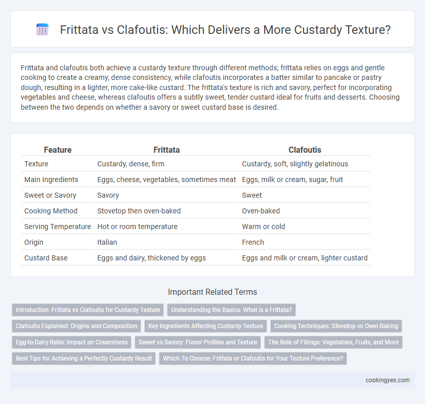 Frittata vs Clafoutis: Which Delivers a More Custardy Texture?